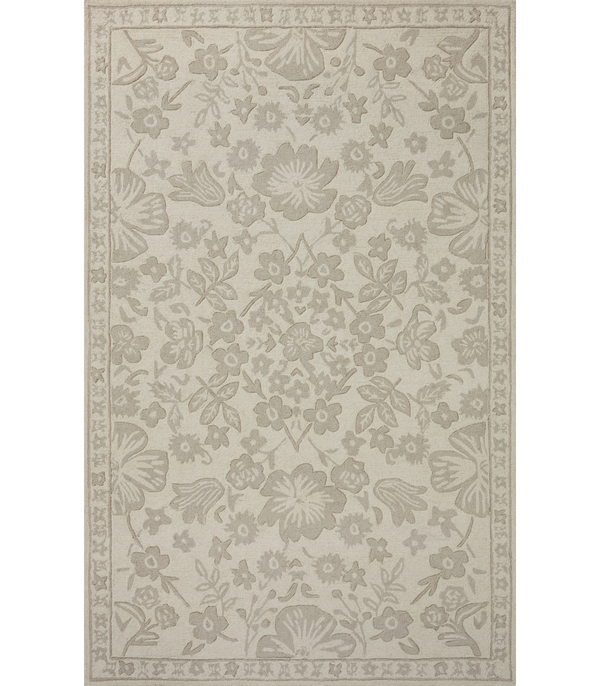 Alfombra Arboretum 02 Rose Garden Ivory Rifle Paper Co. x Loloi(153X229)