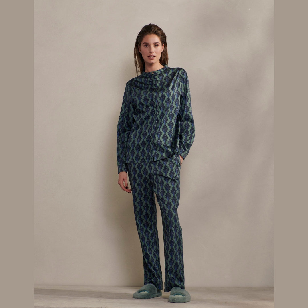 Pijama Mujer Top Marie Tesse Woven Color reef green