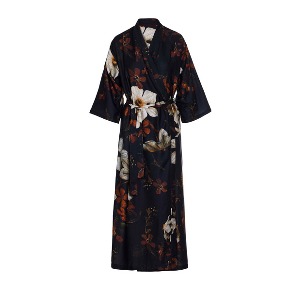 Kimono de descanso Jula Daffodils Reunited Color Black