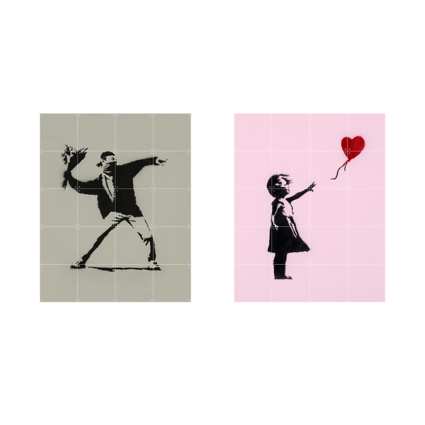 Cuadro Decorativo IXXI Pequeño Banksy Love Icons 80 x 100