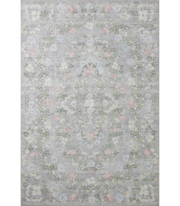 Alfombra Palais 05  Grey Rifle Paper Co × Loloi (115X176)