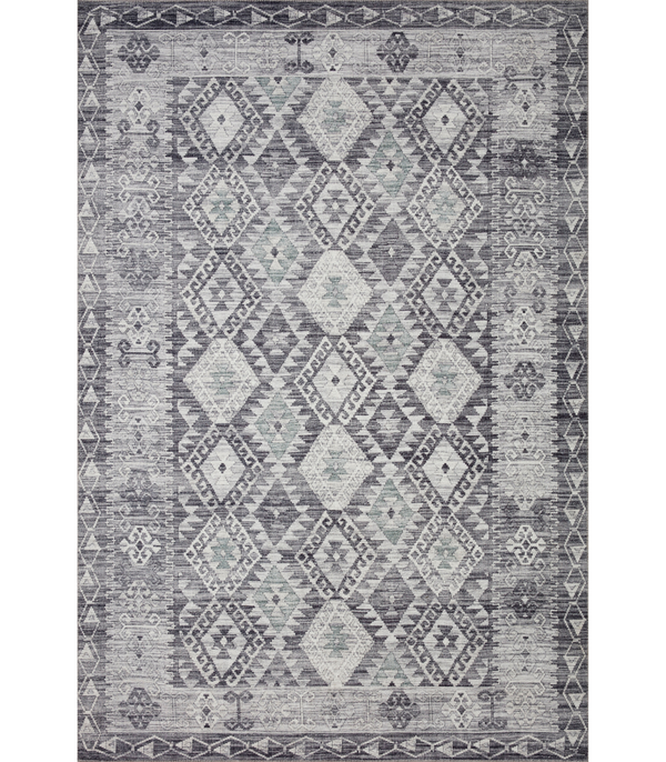 Alfombra Zion 03 Charcoal / Slate Loloi II (262x354)