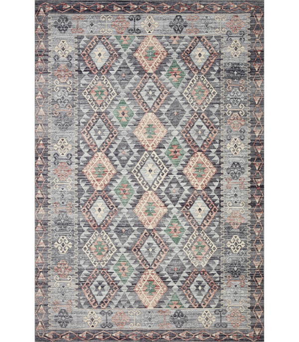 Alfombra Zion 01 Grey / Multi Loloi II (262X354)