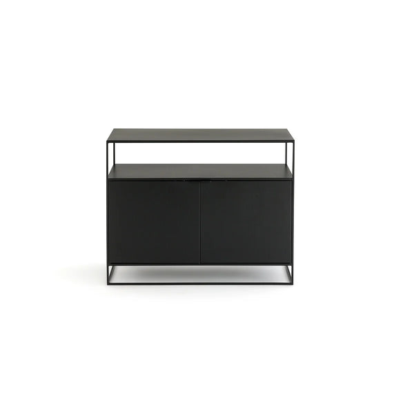 Gabinete simple con puertas metal black