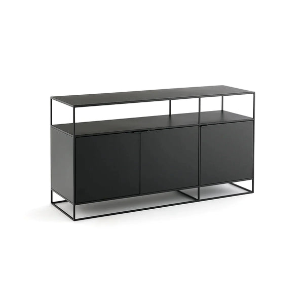 Gabinete simple 3 puertas metal black